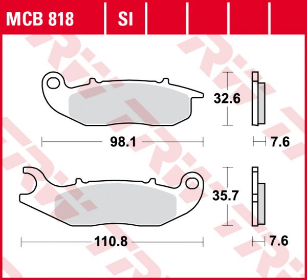 Lucas Scheibenbremsbeläge MCB818SI