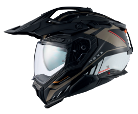 NEXX X.WED3 Gobi Adventurehelm Desert / Weiß Gloss