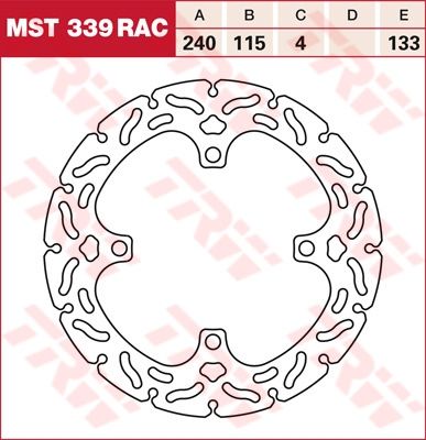 Lucas RACING Bremsscheibe starr MST339RAC