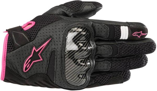 Alpinestars Stella SMX-1 Air V2 Handschuhe Schwarz / Fuchsia