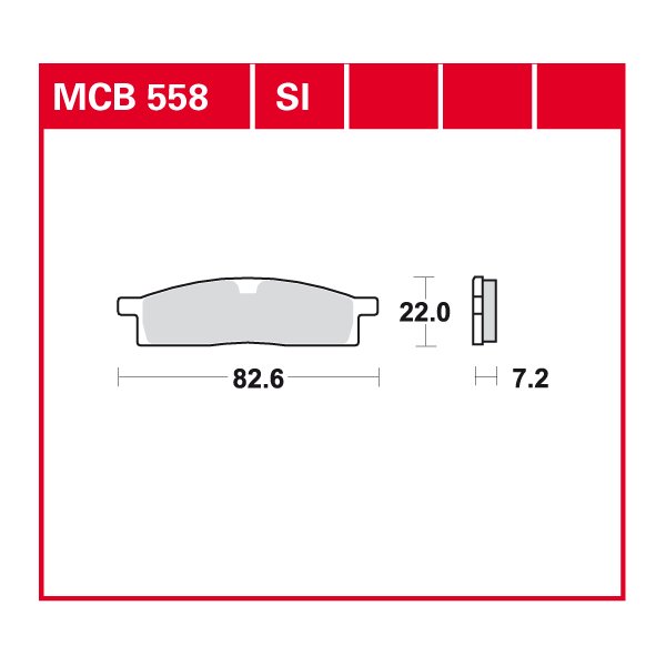 Lucas Scheibenbremsbelag MCB558