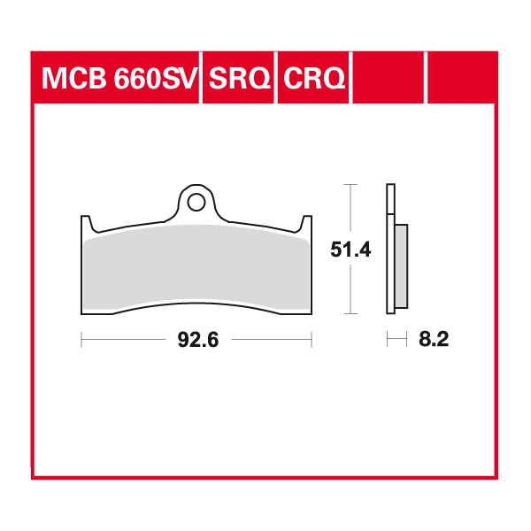 Lucas Scheibenbremsbelag MCB660SRQ
