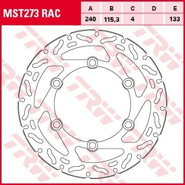 Lucas Bremsscheibe starr MST273RAC