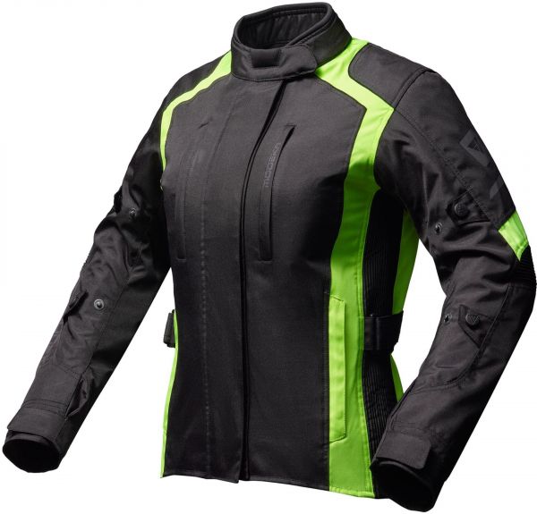 Modeka Tarex II wasserdichte Textiljacke Damen Schwarz / Gelb