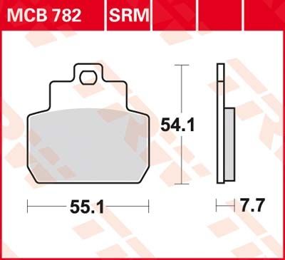 Lucas Scheibenbremsbeläge MCB782SRM
