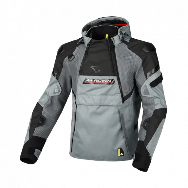 Macna Bradical wasserdichte Textiljacke Grau / Schwarz