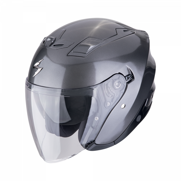 Scorpion Exo-Z1 Jethelm Solid Metallic Grau (ECE 22-06)