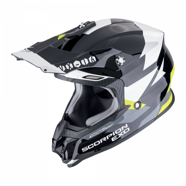 Scorpion VX-16 Evo Air Rod Schwarz / Neongelb (ECE 22-06)