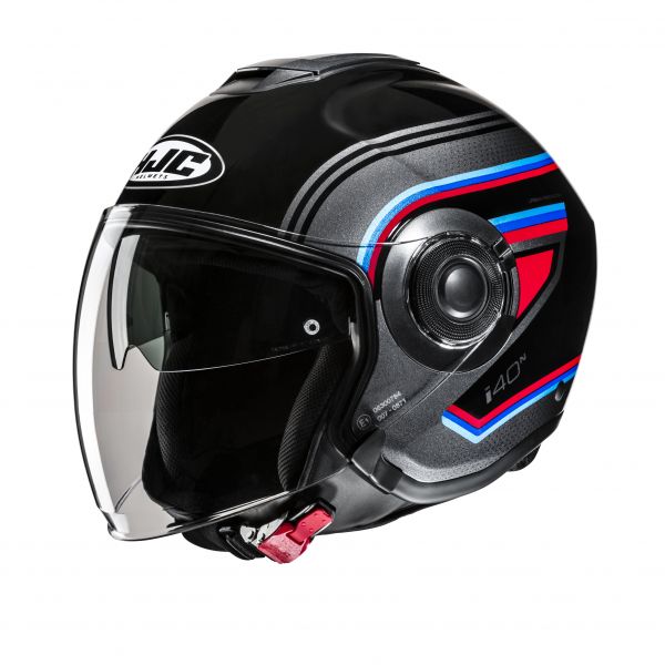 HJC i40N Jethelm Linia MC21 Schwarz / Rot / Blau
