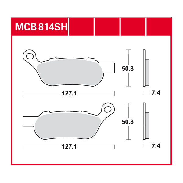 Lucas Scheibenbremsbelag MCB814SH