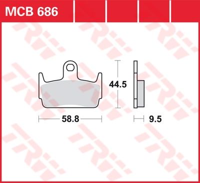 Lucas Scheibenbremsbelag MCB686