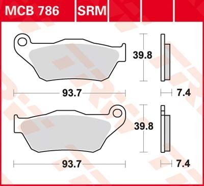 Lucas Scheibenbremsbelag MCB786SRM