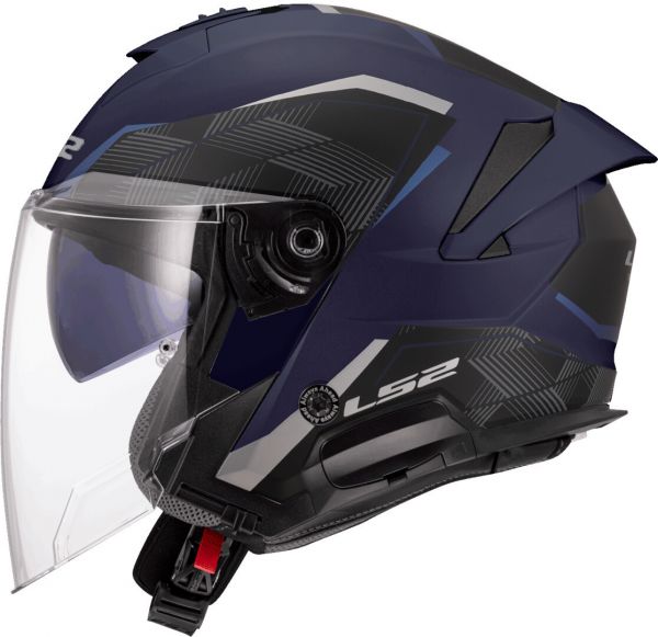 LS2 OF618 Verso II Jethelm Air Navy Blau
