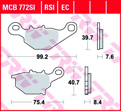 Lucas Scheibenbremsbelag MCB772SI