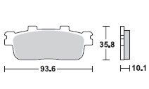 Lucas Scheibenbremsbelag MCB800