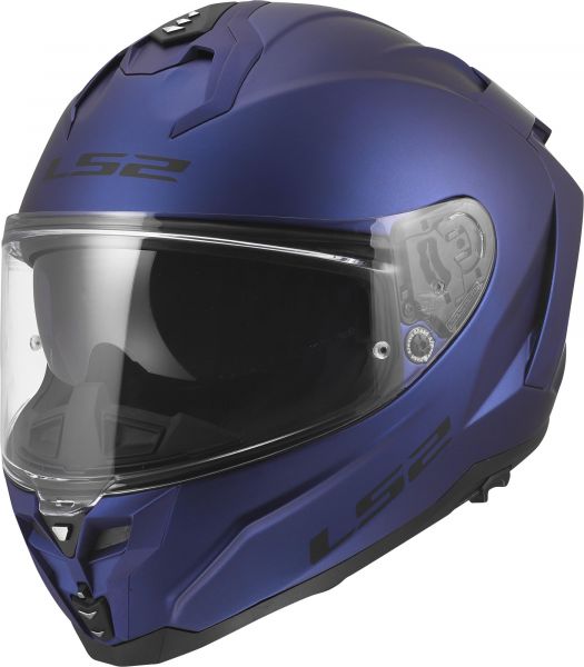 LS2 FF817 Challenger II Integralhelm Solid Matt Navy Blau
