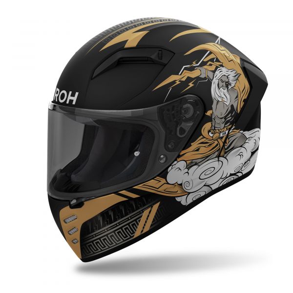 Airoh Connor Zeus Integralhelm Mattschwarz / Grau / Bronze
