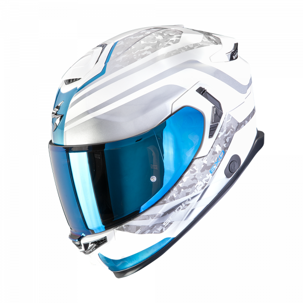 Scorpion Exo-GT SP Air Arten Weiß / Blau (ECE 22-06)