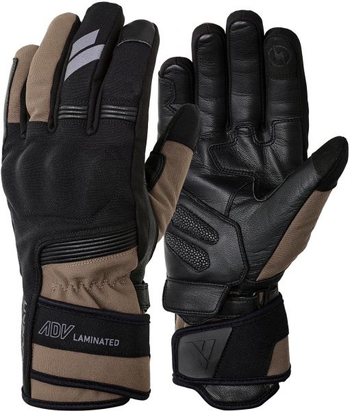 Modeka Paneo LT Motorrad Handschuhe Braun / Schwarz