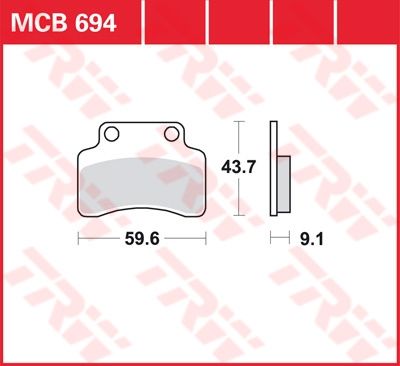 Lucas Scheibenbremsbelag MCB694