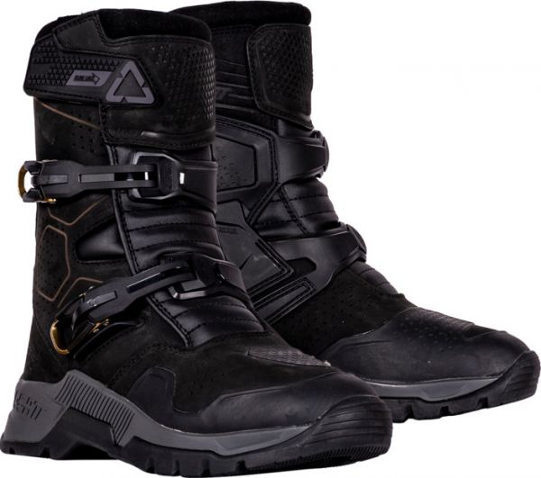 Leatt ADV HydraDri 7.5 Short V24 Motorradstiefel Schwarz / Grau