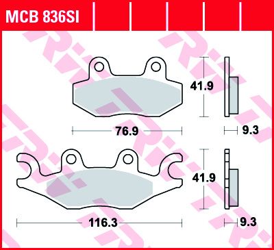 Lucas Scheibenbremsbeläge MCB836SI