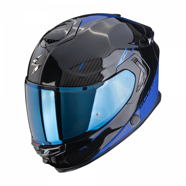Scorpion Exo-GT SP Air Asphalt Schwarz / Blau (ECE 22-06)