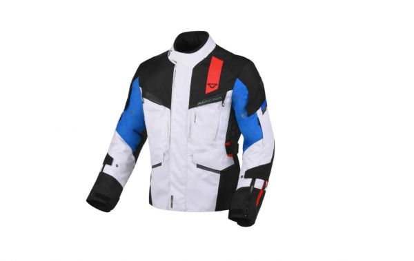 Macna Zastro Adventure-Jacke Schwarz / Grau