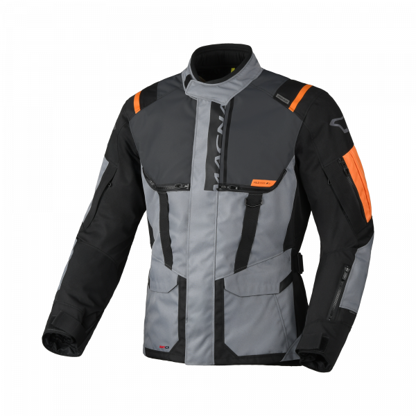 MACNA Rancher 2.0 Textiljacke wasserdicht Grau / Schwarz / Orange