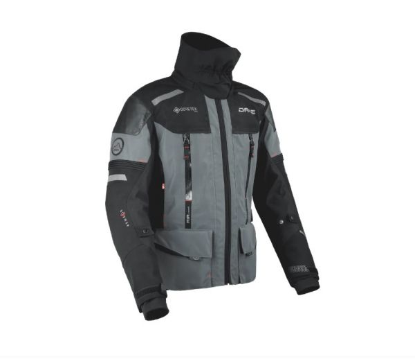 Dane Bornholm GTX Pro wasserdichte Adventure Jacke Schwarz / Grau
