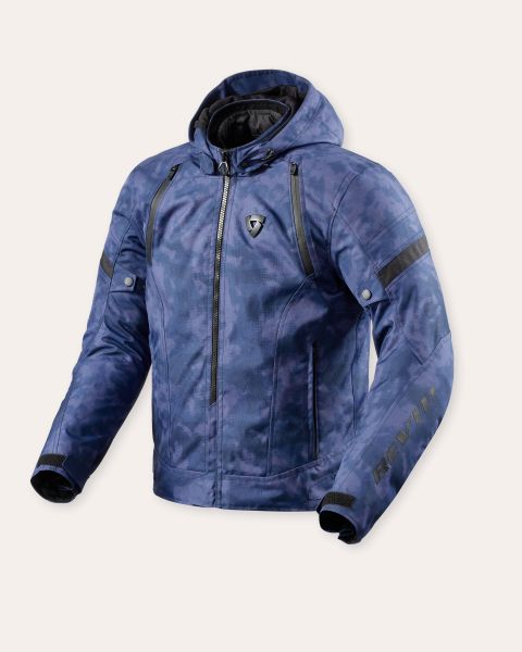 REV'IT! Flare 3 H2O wasserdichte Textiljacke Camo Dunkelblau