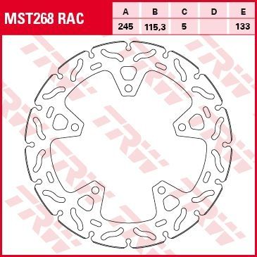 Lucas Bremsscheibe starr MST268RAC