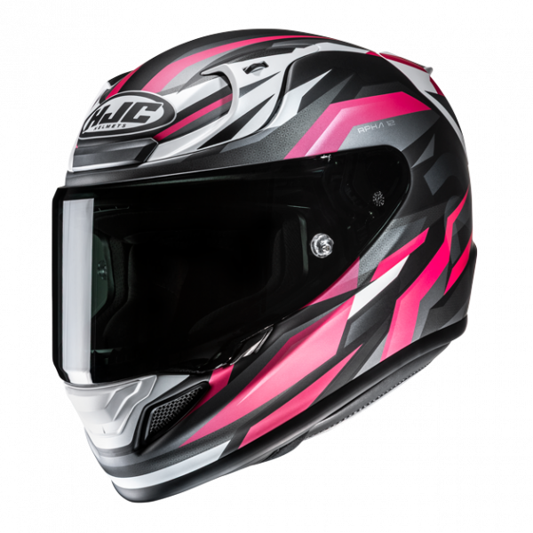 HJC RPHA 12 Integralhelm Dravix MC8SF Schwarz / Weiß / Pink
