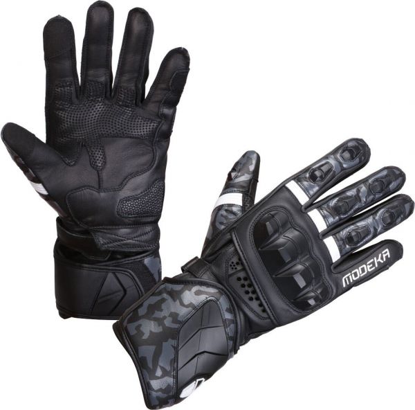 Modeka Valyant Pro Handschuhe Schwarz / Weiß