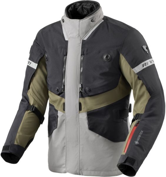 REV'IT! Neptune 3 GTX Textiljacke Schwarz / Dunkelgrün
