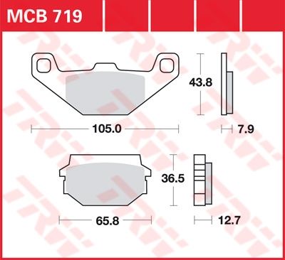 Lucas Scheibenbremsbelag MCB719