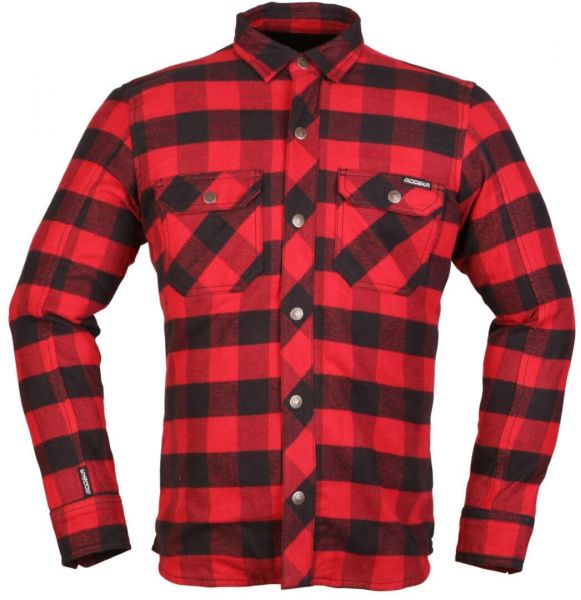 Modeka Nooner Hemd Rot / Schwarz