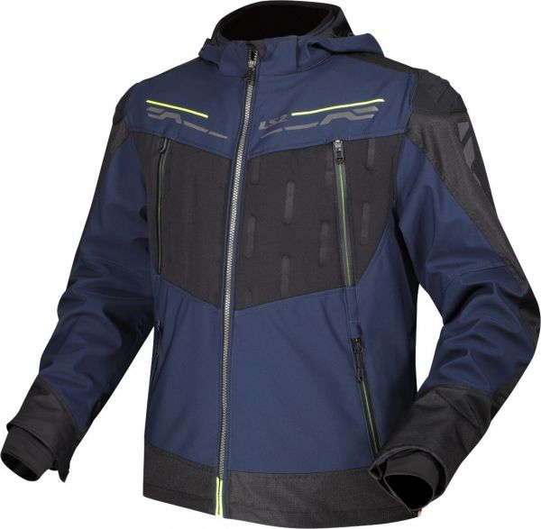 LS2 Zirconium Motorrad Textiljacke Blau / Schwarz / Gelb