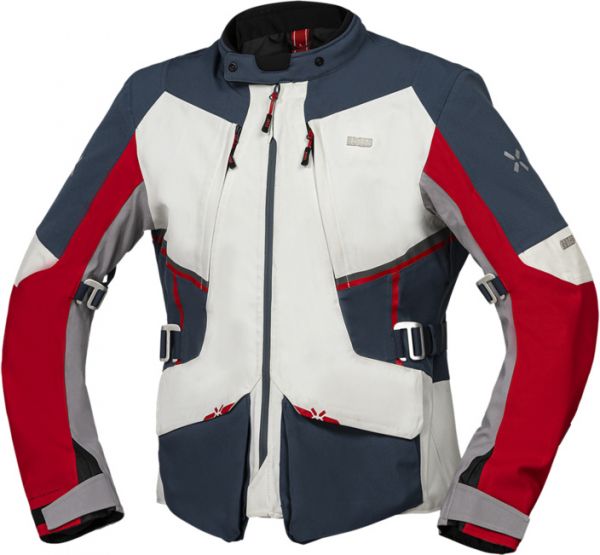 iXS Tourster-STX 1.0 Laminatjacke Hellgrau / Blau / Rot