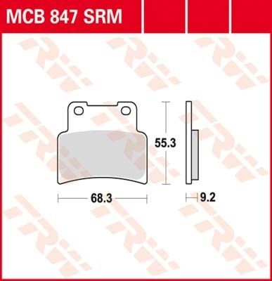 Lucas Scheibenbremsbeläge MCB847SRM