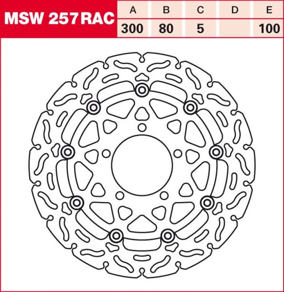 Lucas Bremsscheibe schwimmend MSW257RAC