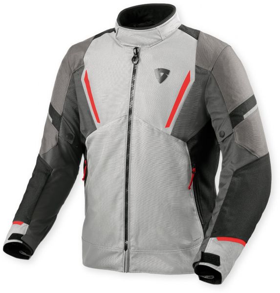 REV'IT! Undulate H2O wasserdichte Textiljacke Silber / Grau