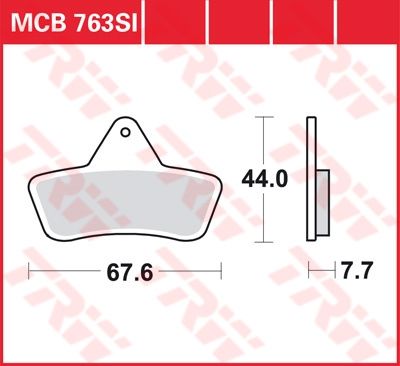 Lucas Scheibenbremsbelag MCB763SI