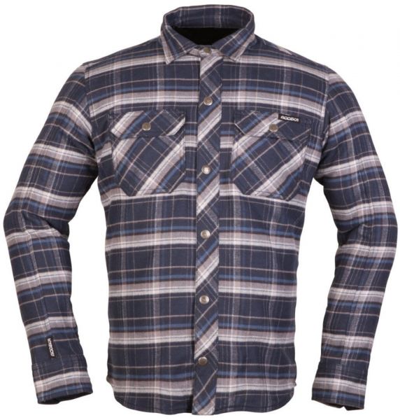 Modeka Nooner Hemd Blau / Beige