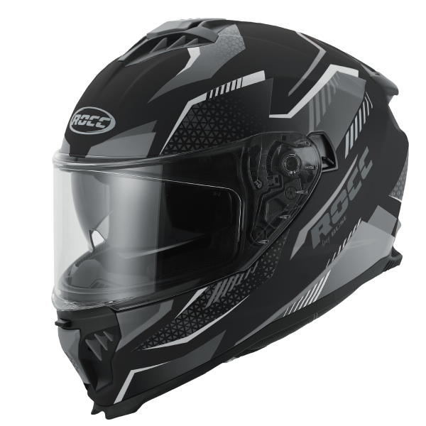 Rocc 390 Integralhelm Matt Schwarz / Grau