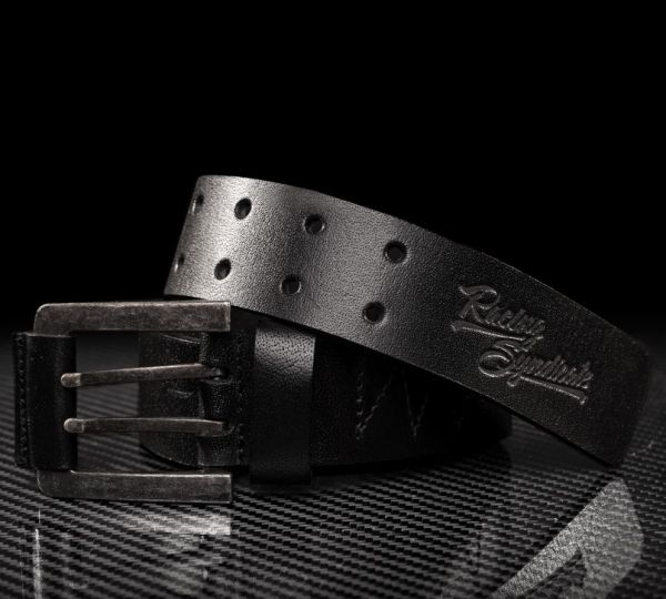 4SR Ledergürtel Double Black