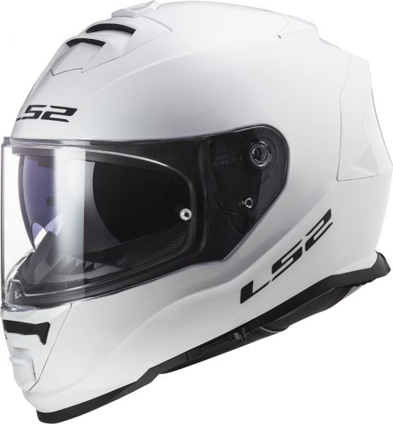 LS2 FF800 Storm II Integralhelm Solid Weiß - ECE 22-06