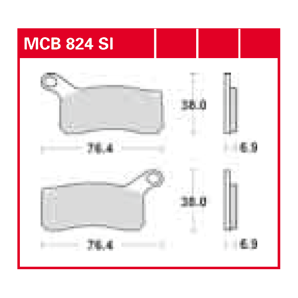 Lucas Scheibenbremsbelag MCB824SI