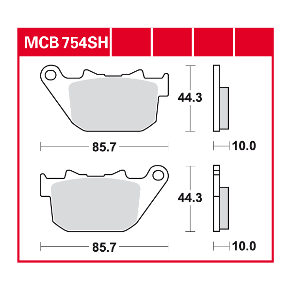 Lucas Scheibenbremsbelag MCB754SH