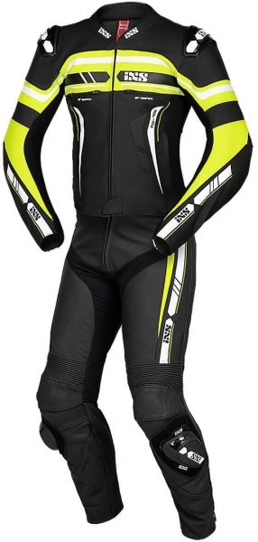 iXS RS-700 Zweiteiler Sport Lederkombi Schwarz / Gelb / Weiß